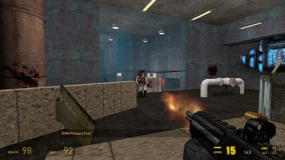 Black Site combat encounter with cover placement
