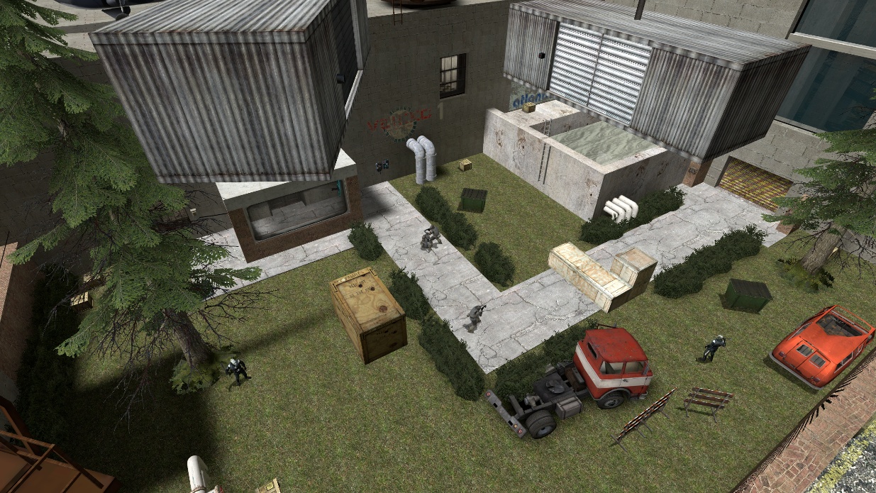 Pit Stop yard before spatial change