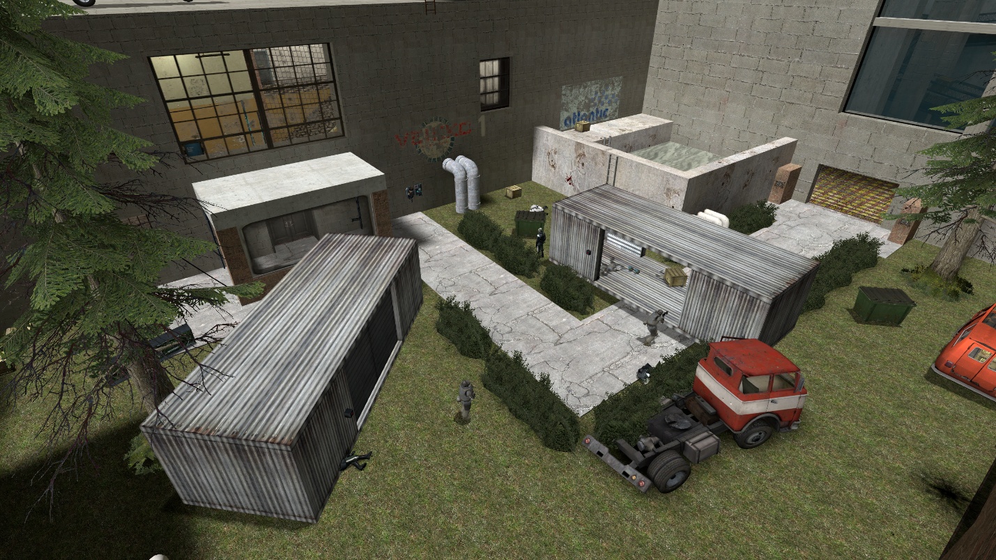 Pit Stop reused yard combat space
